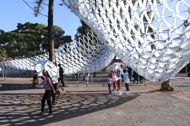 South Africa's Waste to Wonder Pavilion Transforms Public Space with Upcycled Trash - Featured Image