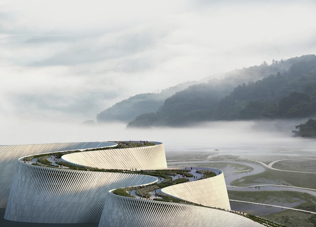  3XN, B+H e Zhubo vencem concurso para o novo Museu de Ciências Naturais de Shenzhen - Imagem de Destaque