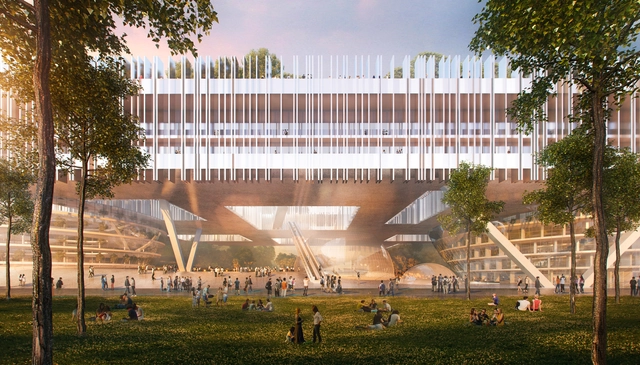 Dominique Perrault vence concurso para o projeto do novo Instituto de Design e Inovação de Shenzhen - Imagem de Destaque
