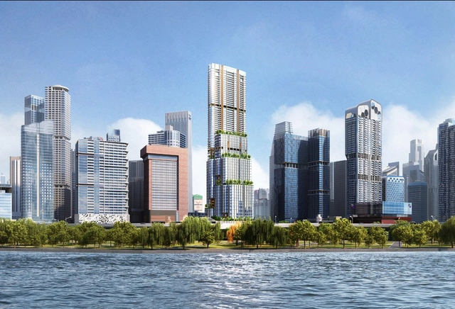 新加坡最高，SOM 公布‘Shenton 8 大厦’方案 - 主图