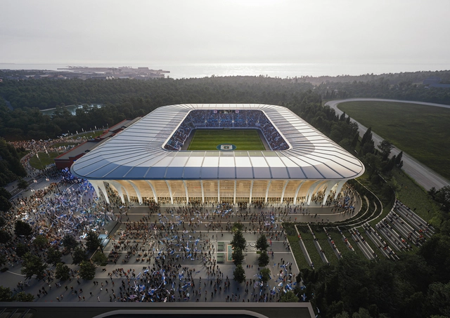 Zaha Hadid Architects projetará o novo estádio de Aarhus na Dinamarca - Imagem de Destaque