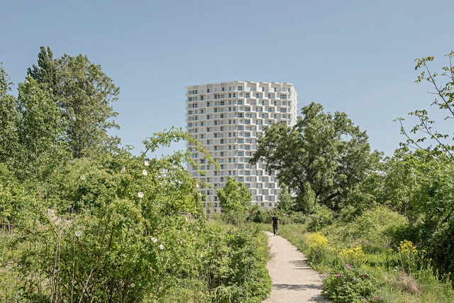 Nordbahnhof 高层住宅 / Franz&Sue - 建筑图, 居住建筑, 花园, 森林