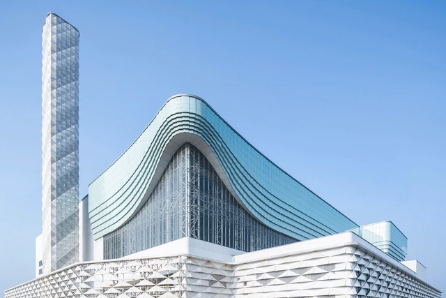 武汉千子山垃圾焚烧发电厂 / UUA建筑师事务所 - 建筑图, 工业建筑