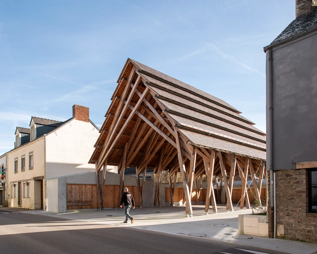 米西拉克集市大厅/ LAUS architectes - 建筑图, 市场, 梁